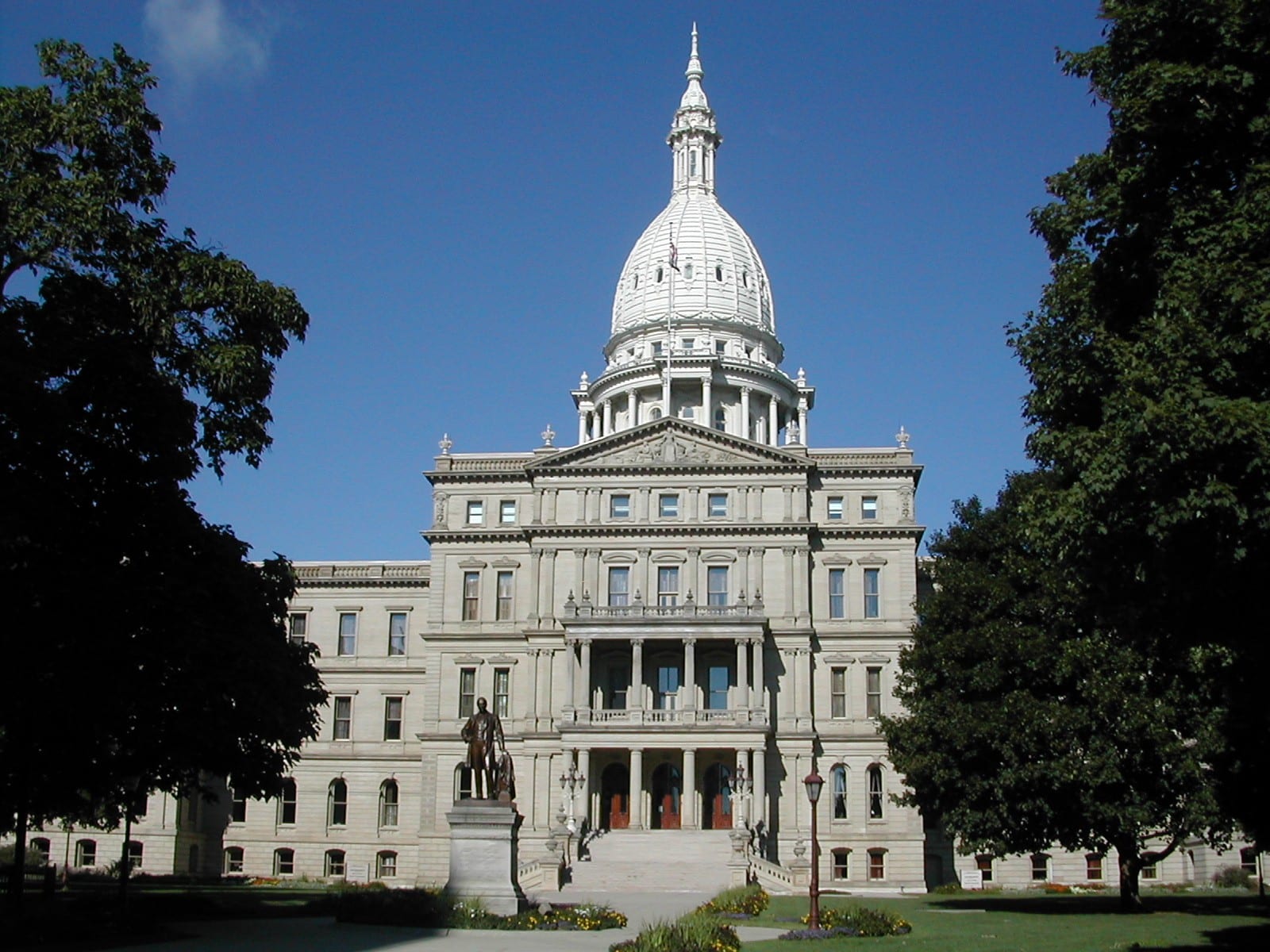 The Michigan State Capitol building in Lansing
