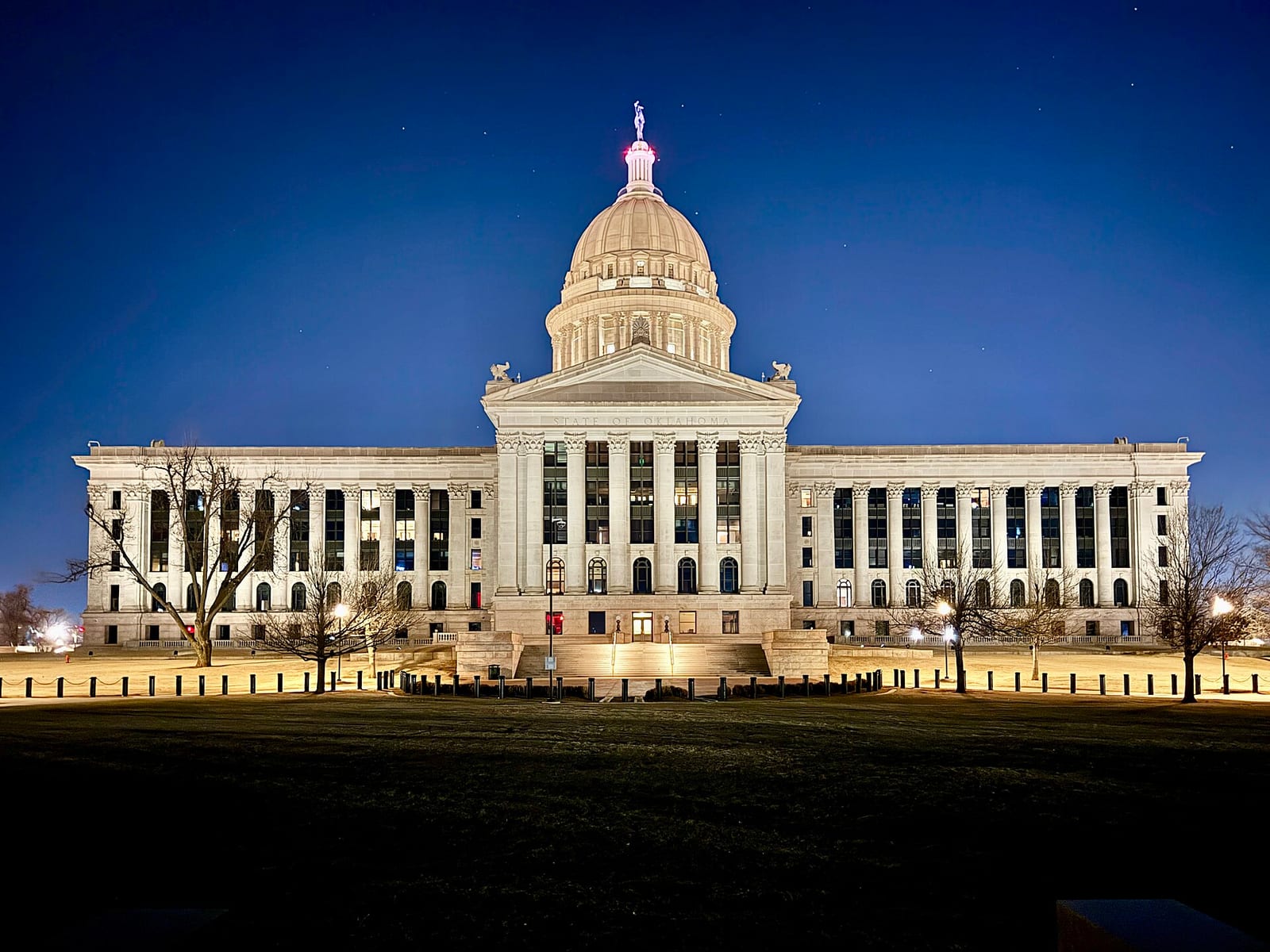 The Oklahoma State Capitol in Oklahoma City