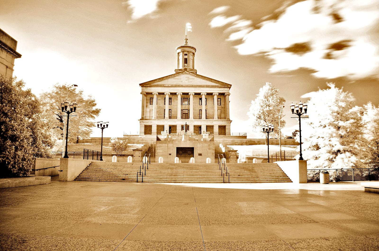 The Tennessee State Capitol building in Nashville